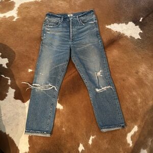 Citizens of Humanity Dree Crop High Rise Straight Jeans 27